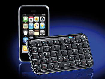 GeneralKeys Mini-Bluetooth-Tastatur für PC, iPhone, Smartphone & Co