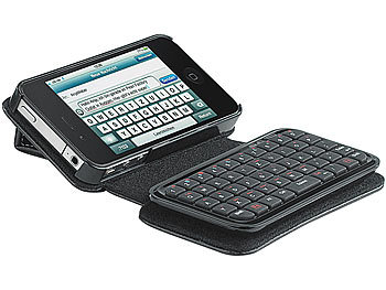 Handyhülle mit Tastatur: Xcase Tasche für iPhone 4s und Mini-Tastatur