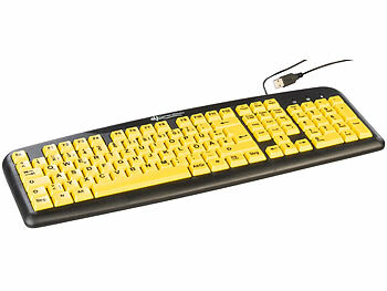 GeneralKeys Komfort-Tastatur mit kontraststarken Großschrift-Tasten