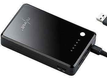 revolt Powerbank mit 8100 mAh für iPod, iPhone, Handy, Player