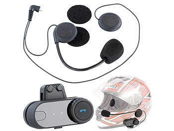 NavGear Universal-Headset für Motorradhelme, mit Bluetooth
