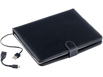 TOUCHLET 2in1-Schutztasche mit Tastatur für Tablet-PC X10