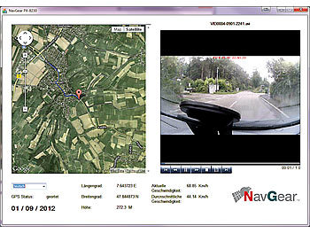 NavGear 5" Navigationsgerät RSX-50C mit GPS-Kamera, Westeuropa