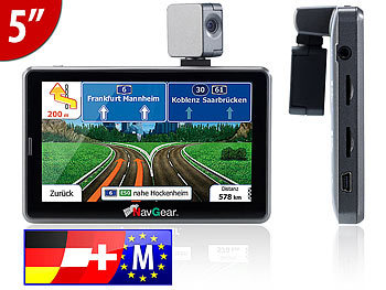 NavGear 5" Navigationsgerät RSX-50C mit GPS-Kamera, Zentraleuropa