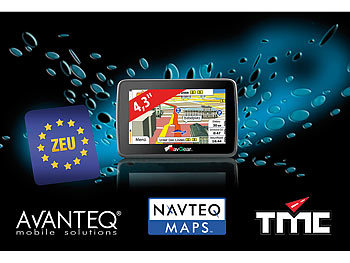 NavGear 4,3" Navigationssystem StreetMate "RS-43-3D" Mitteleuropa