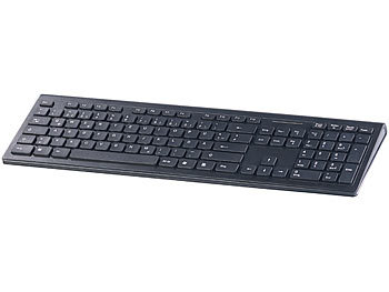 GeneralKeys Moderne USB-Tastatur mit Nummernblock, deutsches Layout (QWERTZ)