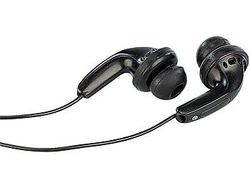 auvisio Universal Silicon Inear-Tips für Ohrhörer schwarz, 3 Paar