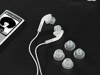 Xcase Universal Silicon Inear-Tips für Ohrhörer transparent