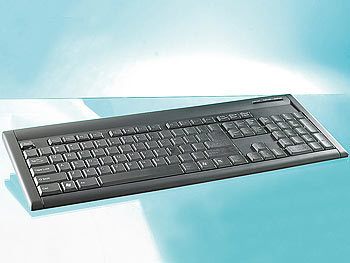 GeneralKeys Ultraflache USB-Tastatur mit X-Structure Tastensystem