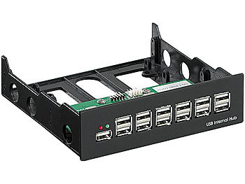 Xystec USB-Frontpanel-Hub mit 13 Ports, für 5,25"-Laufwerksschacht