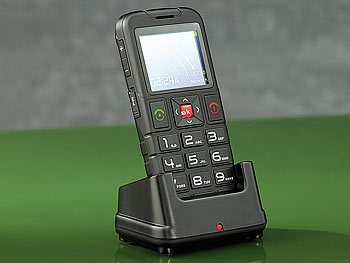 simvalley Mobile Bequeme Tisch-Ladestation für Notruf-Handy "XL-959"