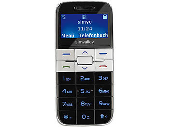 simvalley Mobile Komfort-Mobiltelefon "Easy-5" silber (refurbished)
