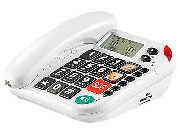 simvalley Notruf-Senioren-Telefon mit SOS-Taste (Versandrückläufer)