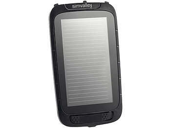 simvalley Mobile Solar-Panel für Outdoor-Handy XT-930, schwarz