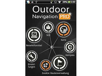 simvalley Mobile Outdoor-Smartphone SPT-800 DC, Android 4.0, gelb