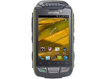 simvalley Mobile Outdoor-Smartphone SPT-800 DC, Android 4.0, grün