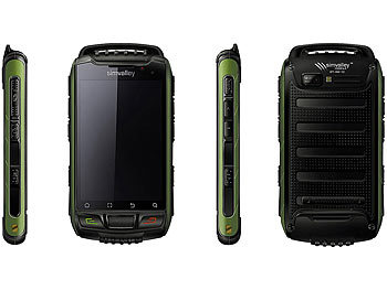simvalley Mobile Dual-SIM-Outdoor-Smartphone SPT-800 3G Tarngrün (refurbished)