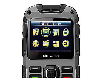 simvalley Mobile GPS-Outdoor-Handy XT-930, Dual-SIM, VERTRAGSFREI