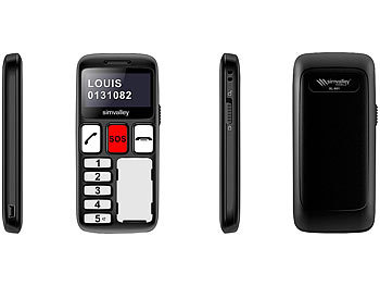 simvalley Mobile Komfort-Mobiltelefon XL-901 mit Garantruf (refurbished)