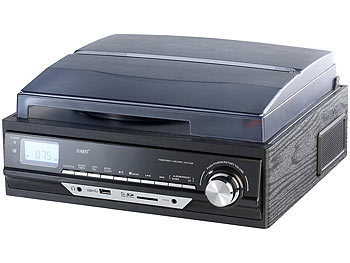 auvisio USB-Plattenspieler UPL-850.MP3 mit MP3-Recorder, Radio, AUX