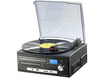auvisio Stereoanlage MHX-550.LP für Schallplatte, CD uvm.  (Versandrückläufer)