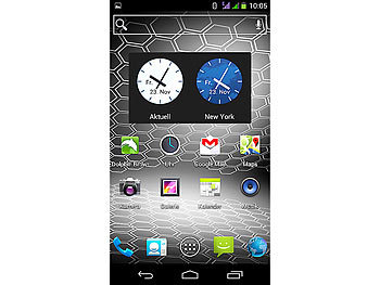 simvalley Mobile Dual-SIM-Smartphone SP-360 DC, schwarz (refurbished)