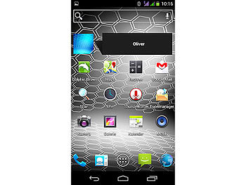 simvalley Mobile Dual-SIM-Smartphone SP-360 DualCore 4.7", rot