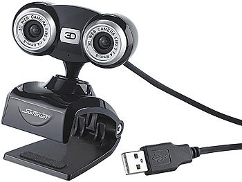 Somikon 3D-Webcam "WEC-400.3D" mit Dual-Optik für echtes 3D