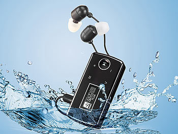 auvisio Wasserdichter MP3-Player DMP-430.H2O, 4GB mit OLED-Display