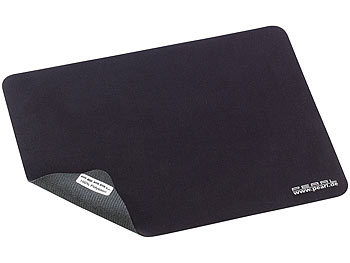 Laptop Schutztuch: PEARL 3in1 Mikrofaser-Mauspad, Display-Schutz & Reinigungs-Tuch