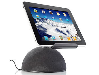 Lautsprecher für Tablet: auvisio Aktive Universal-Sound-Station MSS-240.k für iPad & Tablet-PC