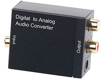 auvisio Audio-Konverter digital zu analog, mit TOSLINK (Versandrückläufer)