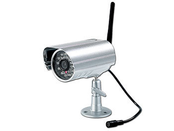 VisorTech Kabelloses Überwachungssystem mit 4 IR-Funk-Kameras
