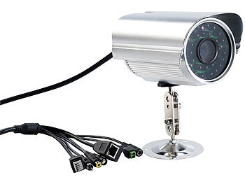 7links Weiße Outdoor-IP-Kamera IPC-760HD mit QR-Connect, HD, WLAN, IR