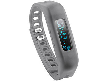 newgen medicals Wechsel-Armband für Fitness-Tracker FBT-30 V2, grau