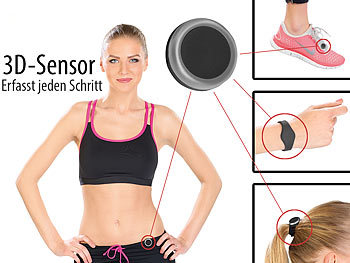 newgen medicals Fitness-Tracker FBT-70-3D.mini mit Bluetooth 4.0 (Versandrückläufer)