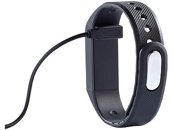 newgen medicals Bluetooth-4.0-Fitness-Armband FBT-55.w mit Nachrichten-Anzeige