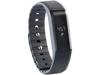 newgen medicals Bluetooth-4.0-Fitness-Armband FBT-55.w mit Nachrichten-Anzeige