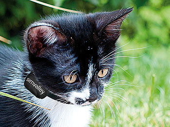 simvalley Mobile Katzenhalsband schwarz für GPS-/GSM