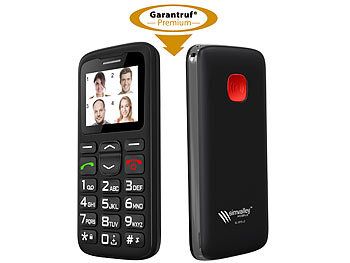 Seniorenhandys: simvalley Mobile Komfort-Handy XL-915 V2 mit Garantruf Premium