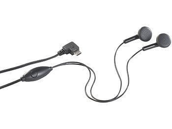 Scheckkartenhandy: simvalley Mobile Stereo-Headset für Handys mit Micro-USB-Anshluss