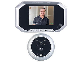 Somikon Digitale Türspion-Kamera mit 8,9-cm-Display, Versandrückläufer