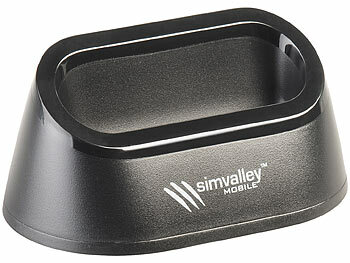 Seniorenhandy Notruf: simvalley Mobile Ladestation für Komfort-Handy RX-800.radio
