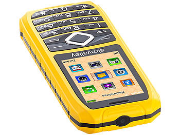 simvalley Mobile Outdoor-Handy XT-680, wasserdicht IP67, Dual-SIM (Versandrückläufer)