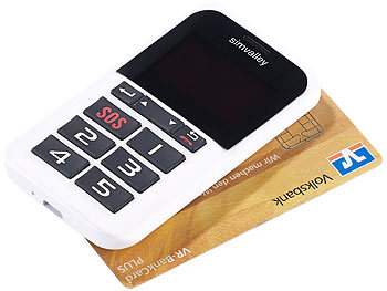simvalley Mobile 5-Tasten-Handy Pico RX-901 mit Garantruf Premium