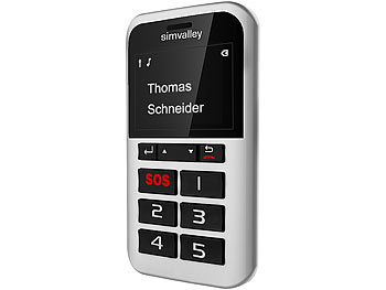 simvalley Mobile 5-Tasten-Handy Pico RX-902 mit Garantruf Premium (Versandrückläufer)