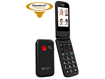simvalley Mobile Notruf-Klapp-Handy XL-947 m. Garantruf Premium, Dual-SIM, 6-cm-Display