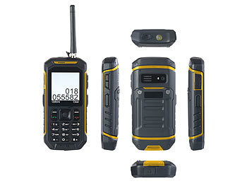 simvalley Mobile Dual-SIM-Outdoor-Handy mit Walkie-Talkie XT-820