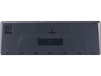 GeneralKeys Slim-Funktastatur mit Touchpad, Ziffernblock, Scissor-Tasten, QWERTZ