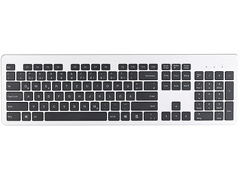 GeneralKeys Funk-Voll-Tastatur, Slim-Design, Windows, Scissor-Tasten, Ziffernblock